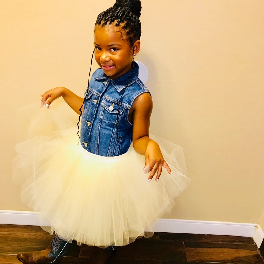 Ivory handmade tutu